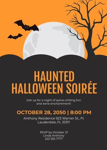 Free Adult Halloween Invitation Template to Edit Online
