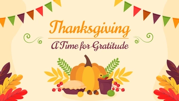 Free Thanksgiving Presentation Template to Edit Online