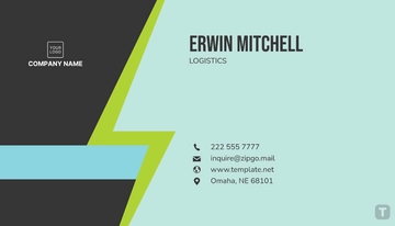 Free Courier Service Business Card Template to Edit Online