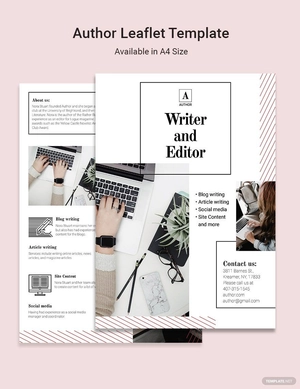 Author Leaflet Template
