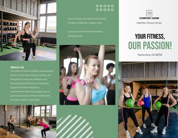 Free Fitness Center Brochure Template to Edit Online