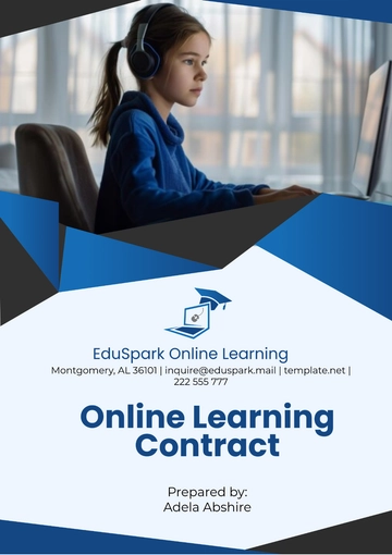 Free Online Learning Contract Template to Edit Online