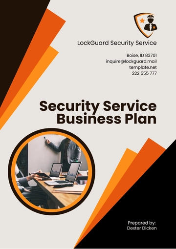 Free Security Service Business Plan Template to Edit Online