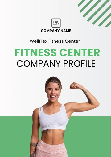 Free Fitness Center Company Profile Template to Edit Online