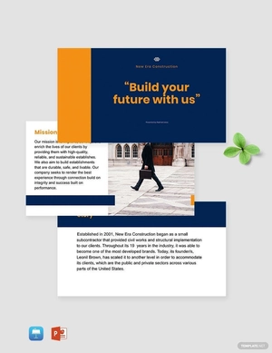 New Construction Company Template