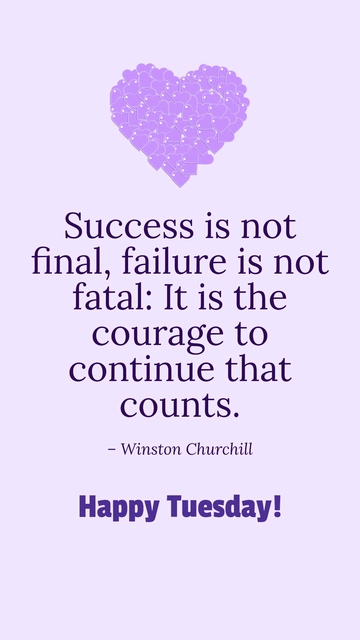 Free Tuesday Afternoon Quote Template to Edit Online