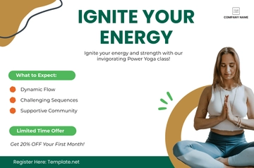 Free Yoga Studio Banner Template to Edit Online