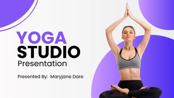 Free Yoga Studio Presentation Template to Edit Online