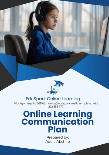 Free Online Learning Communication Plan Template to Edit Online