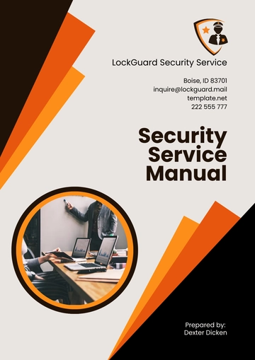 Free Security Service Manual Template to Edit Online