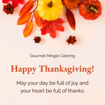 Free Happy Thanksgiving Template to Edit Online