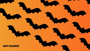 Free Halloween Bat Pattern Template to Edit Online