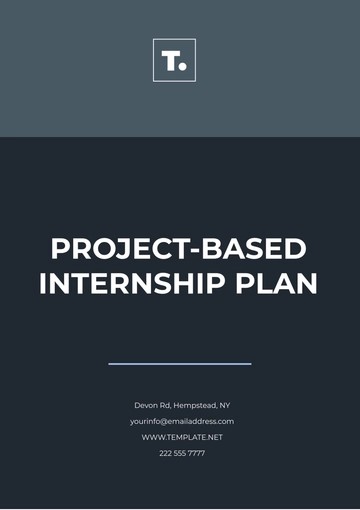 Free Project-Based Internship Plan Template to Edit Online
