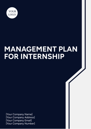 Free Management Plan for Internship Template to Edit Online