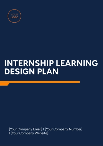 Free Internship Learning Design Plan Template to Edit Online