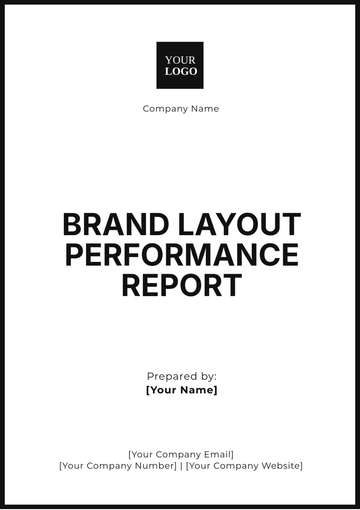 Free Brand Layout Performance Report Template to Edit Online