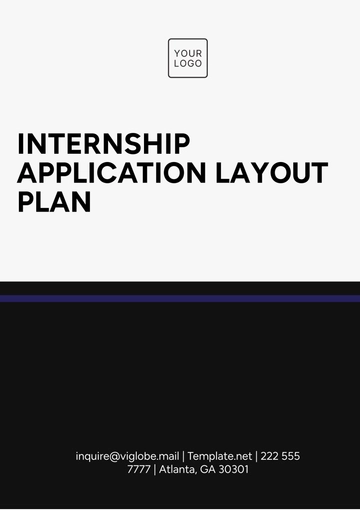 Free Internship Application Layout Plan Template to Edit Online