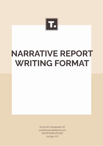 Free Narrative Report Writing Format Template to Edit Online