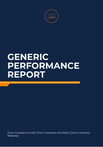 Free Generic Performance Report Template to Edit Online