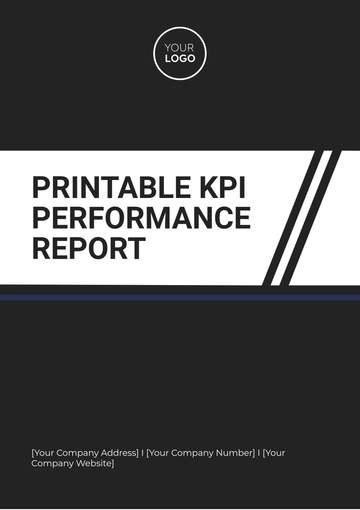 Free Printable KPI Performance Report Template to Edit Online