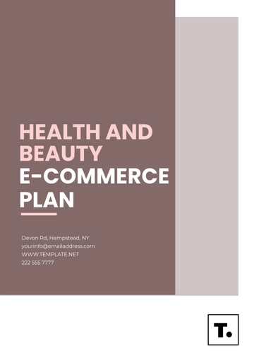Free Health and Beauty E-Commerce Plan Template to Edit Online