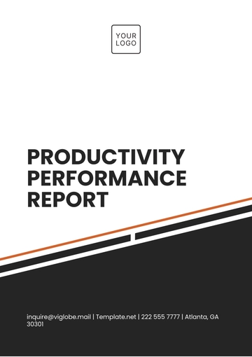 Free Productivity Performance Report Template to Edit Online