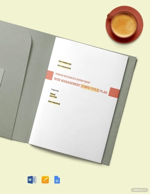 HR Risk Management Plan Template