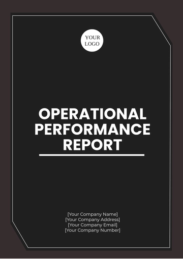 Free Operational Performance Report Template to Edit Online