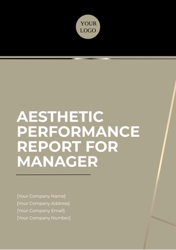 Free Aesthetic Performance Report for Manager Template to Edit Online