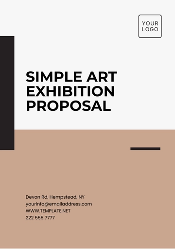 Free Simple Art Exhibition Template to Edit Online