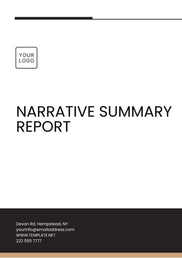 Free Narrative Summary Report Template to Edit Online