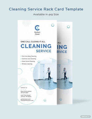 Cleaning Services Rack Card Template