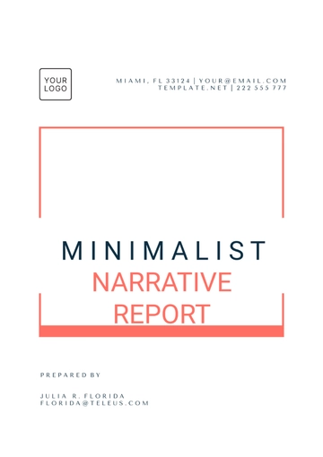 Free Printable Business Narrative Report Template to Edit Online