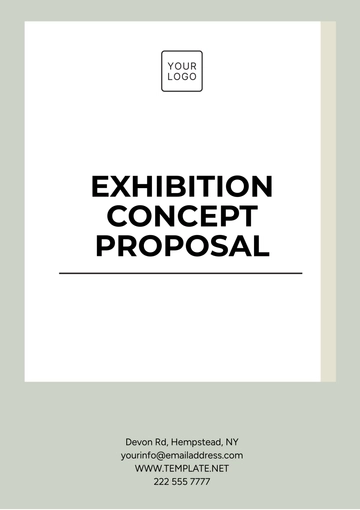 Free Exhibition Concept Proposal Template to Edit Online