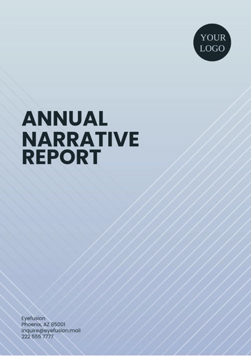 Free Annual Narrative Report Template to Edit Online