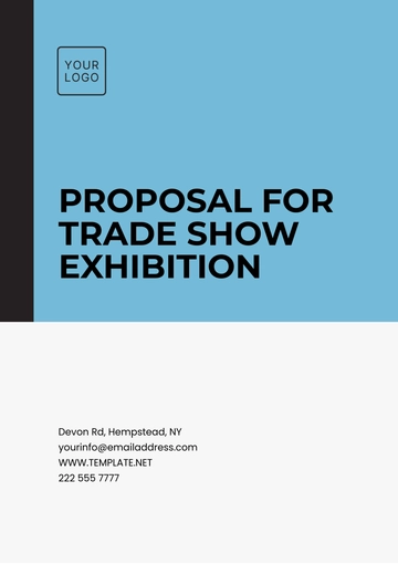 Free Proposal for Trade Show Exhibition Template to Edit Online