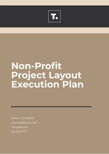 Free Non-Profit Project Layout Execution Plan Template to Edit Online
