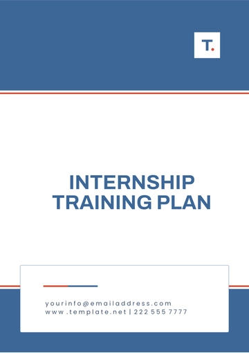 Free Printable Training Plan for Internship Template to Edit Online