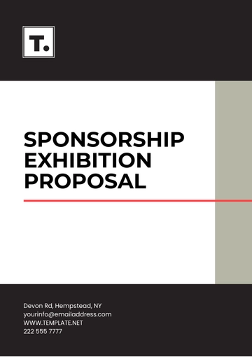 Free Sponsorship Exhibition Proposal Template to Edit Online