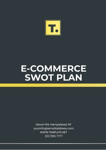 Free E-Commerce SWOT Plan Template to Edit Online