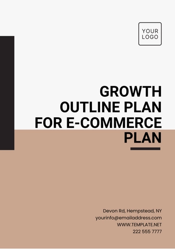 Free Growth Outline Plan for E-Commerce Plan Template to Edit Online