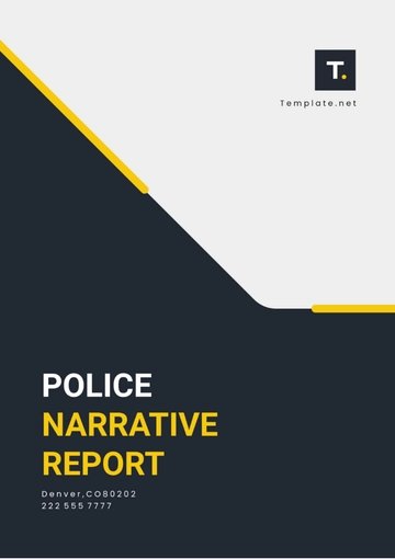 Free Police Narrative Report Template to Edit Online