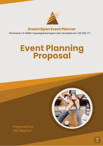Free Event Planner Proposal Template to Edit Online