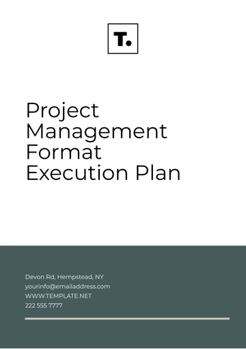 Free Project Management Format Execution Plan Template to Edit Online