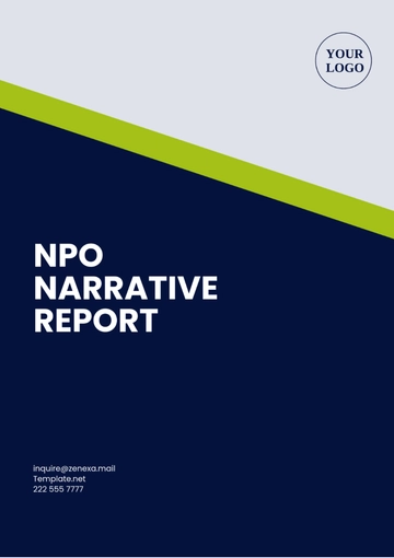 Free NPO Narrative Report Template to Edit Online