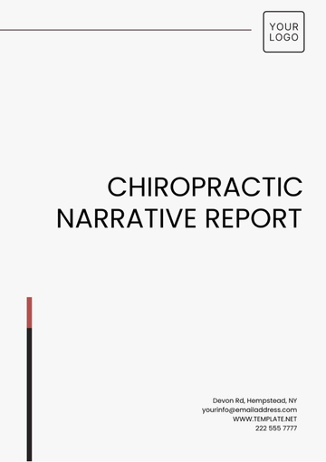 Free Chiropractic Narrative Report Template to Edit Online
