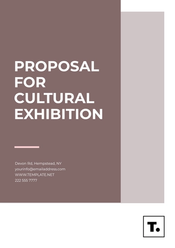 Free Proposal for Cultural Exhibition Template to Edit Online