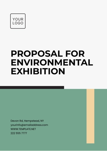 Free Proposal for Environmental Exhibition Template to Edit Online