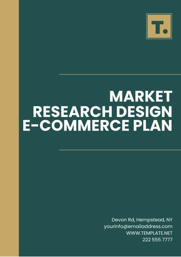 Free Market Research Design E-Commerce Plan Template to Edit Online