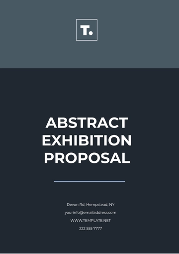 Free Abstract Exhibition Proposal Template to Edit Online
